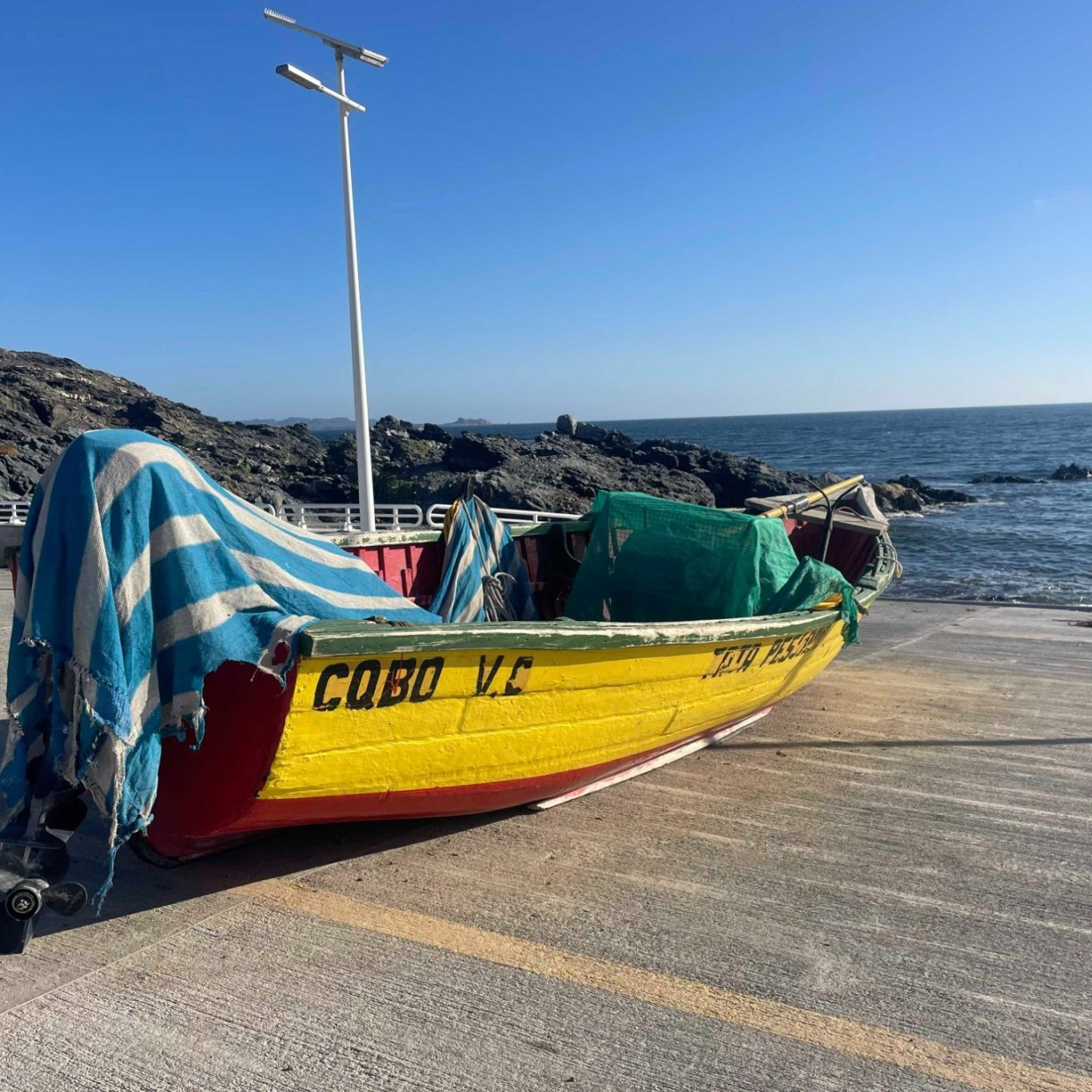 Sudes Boot "Tato Pescado", übersetzt Onkel Fischer Sudes Boot "Tato Pescado", übersetzt Onkel Fischer